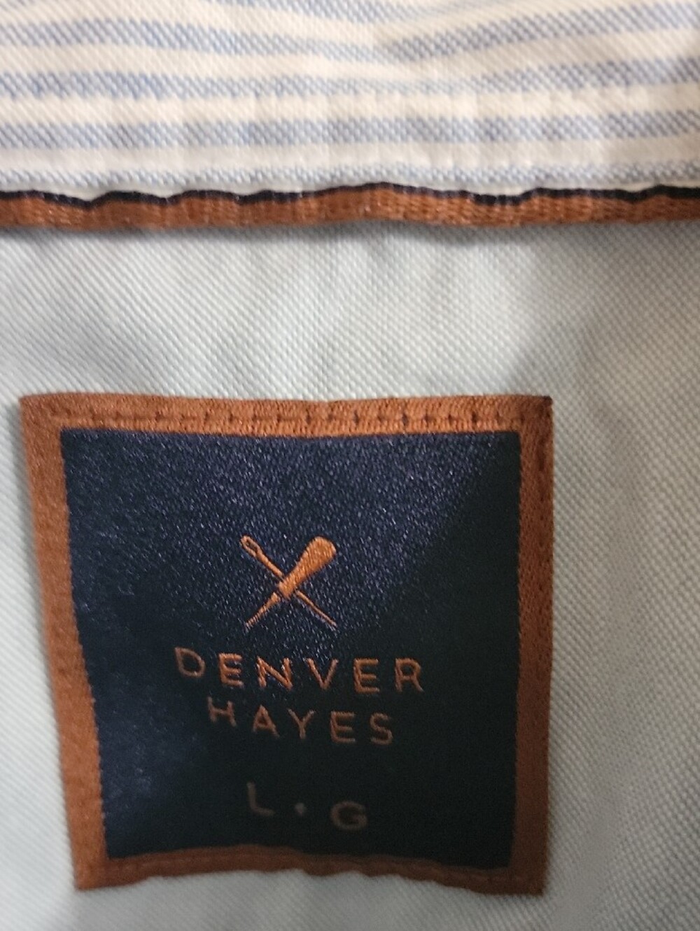 ⭐️ Denver Hayes Light Blue Button-Down Oxford Shirt - Picture 2 of 5